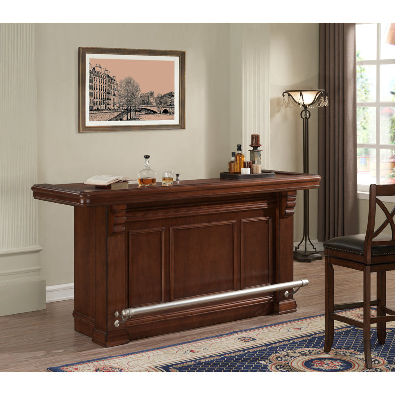 American Heritage Arabella Home Bar with Wine Storage Racks Wayfair